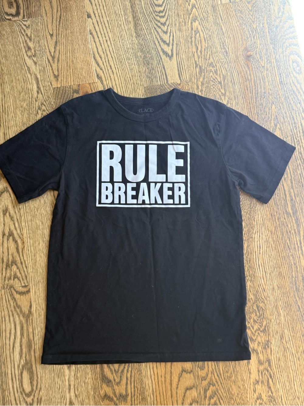 Children’s Place Black 'Rule Breaker' Short Sleeve Tee